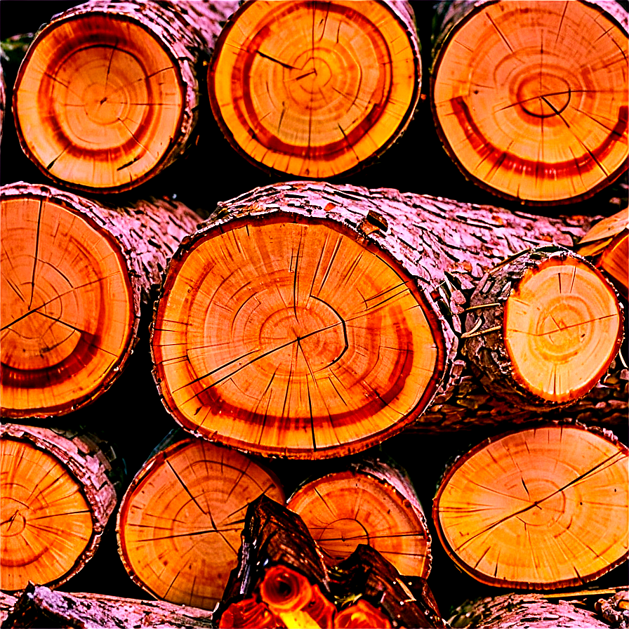 Pine Tree Firewood Stack Png Iuu PNG image