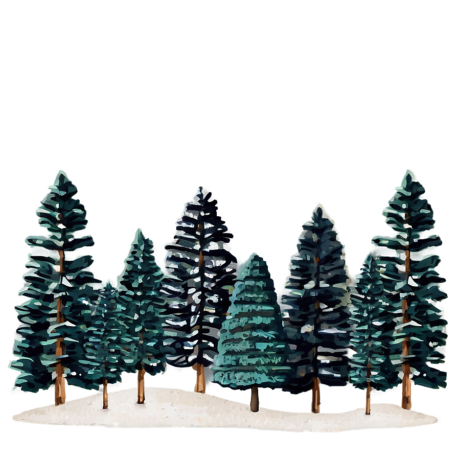 Pine Trees Forest Png 37 PNG image