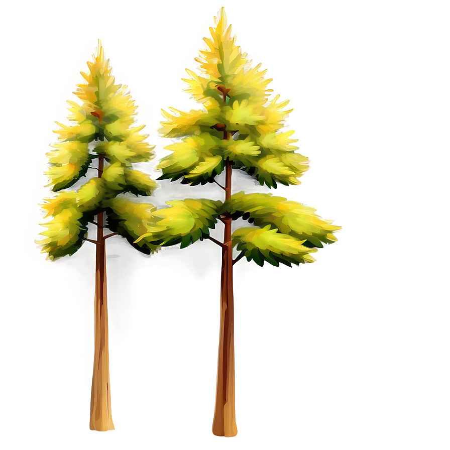 Pine Trees In Autumn Png Rvs32 PNG image