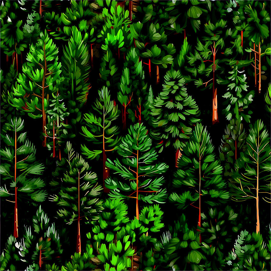 Pine Trees Pattern Png 1 PNG image