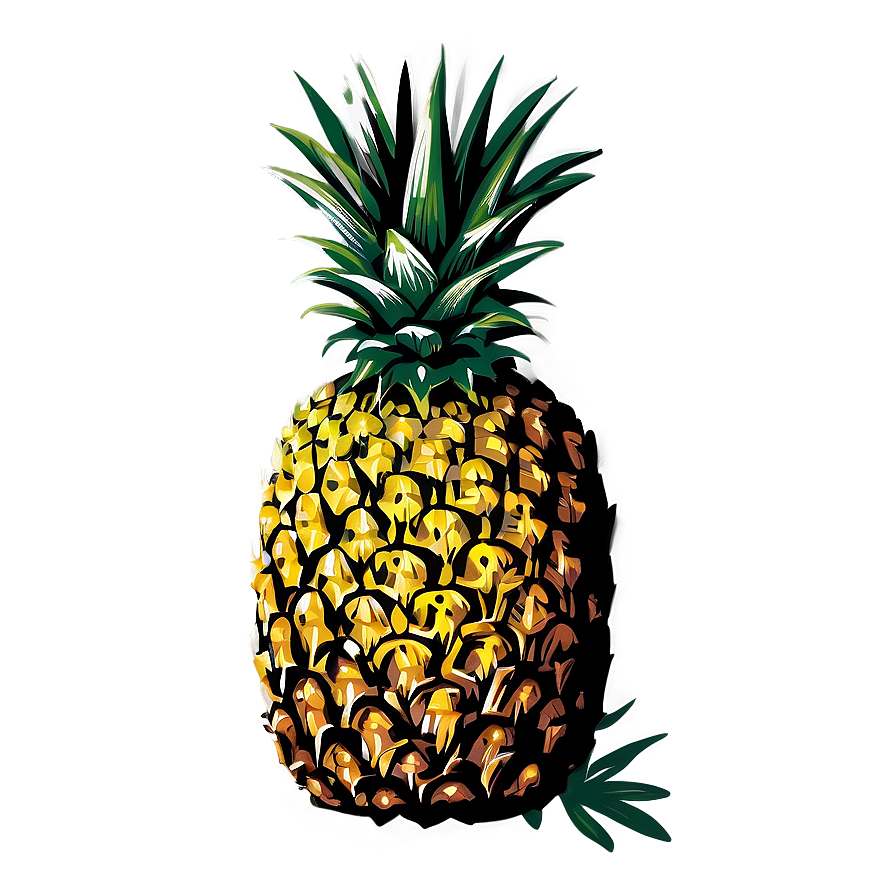 Pineapple Drawing Png Paa79 PNG image