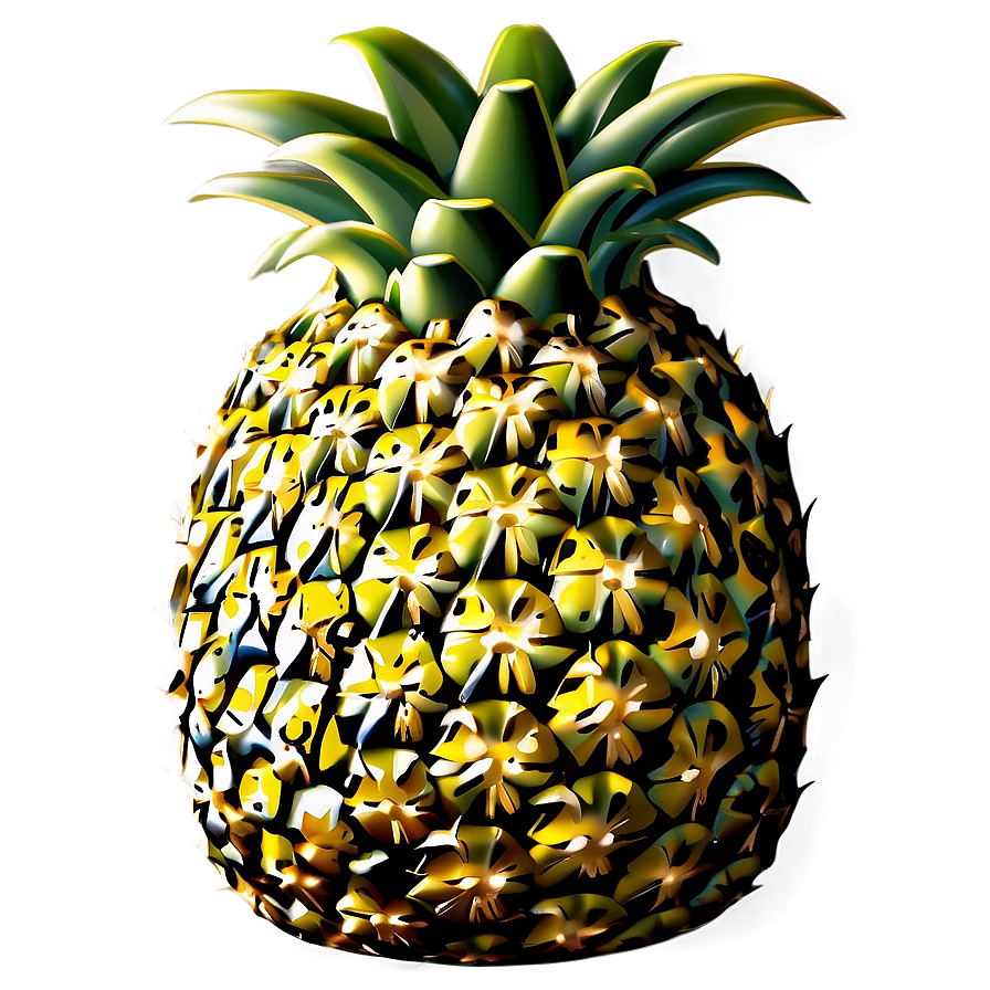 Pineapple Emoji Png 05032024 PNG image