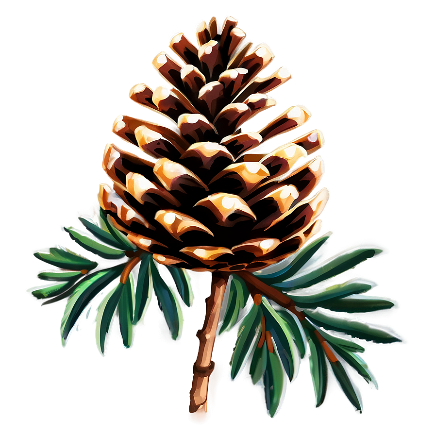 Pinecone D PNG image