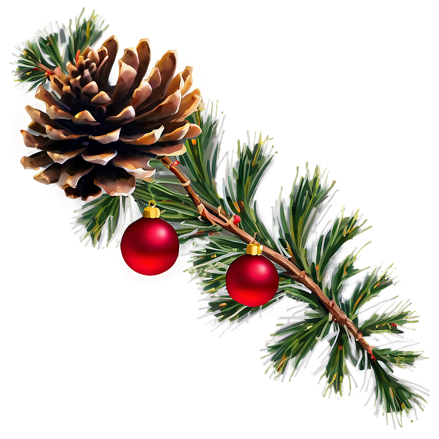 Pinecone In Festive Setting Png 06132024 PNG image