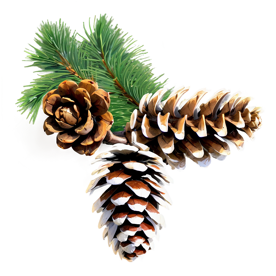 Pinecone With Branch Png Gjj PNG image