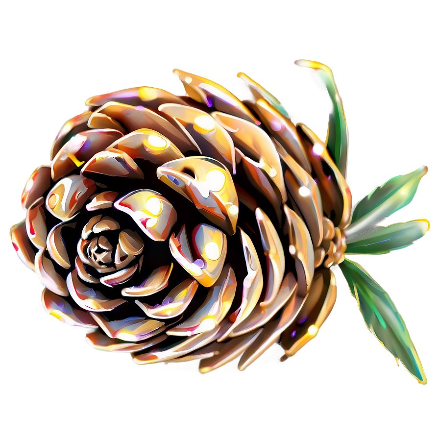 Pinecone With Sparkles Png Xhx PNG image