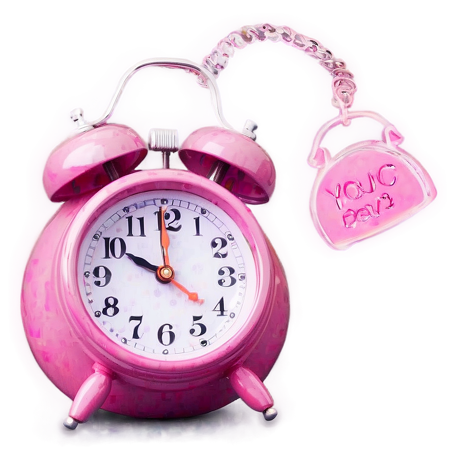 Pink Alarm Clock Png 57 PNG image