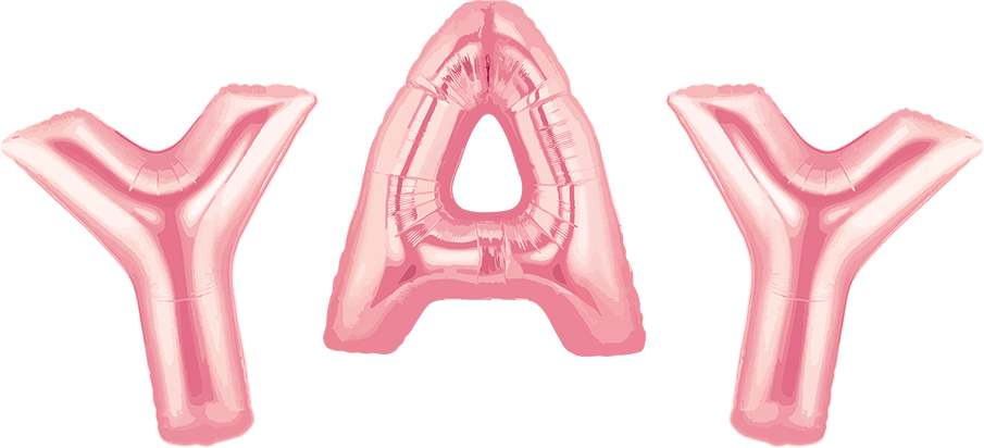 Pink Alphabet Balloons Y A Y PNG image