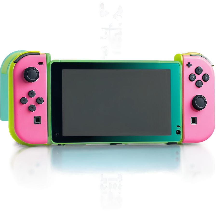 Pink And Green Joy-con Switch Png 05242024 PNG image