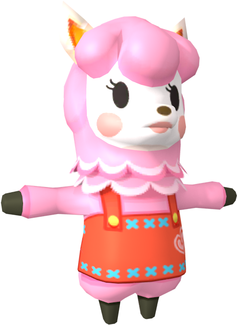 Pink_ Animal_ Crossing_ Character PNG image