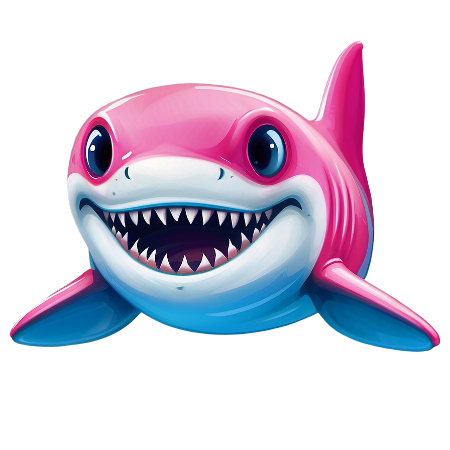 Pink Baby Shark For T-shirt Design Png 05262024 PNG image