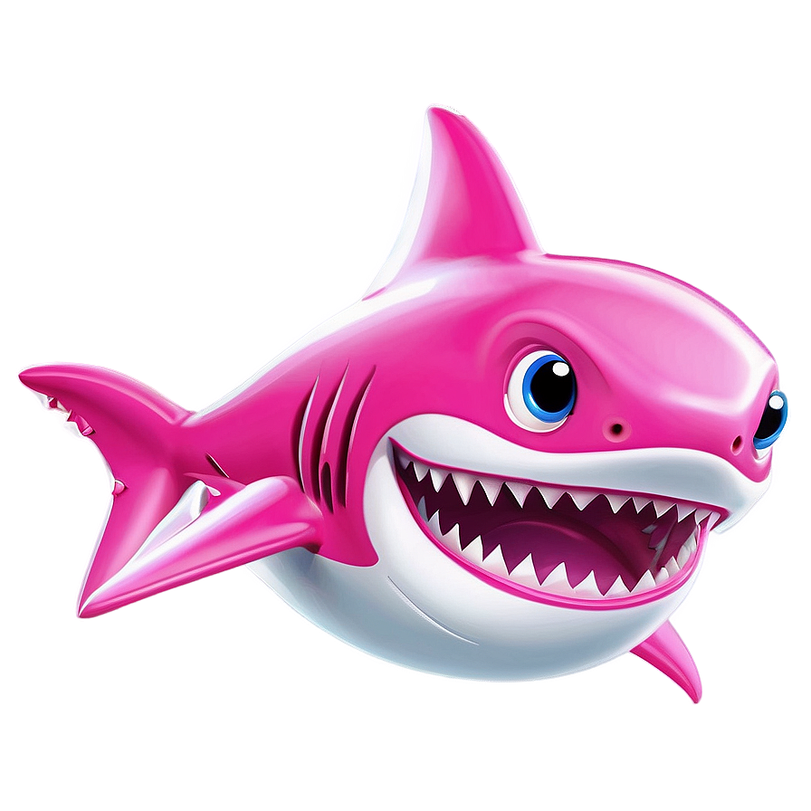 Pink Baby Shark For Theme Party Png 05262024 PNG image