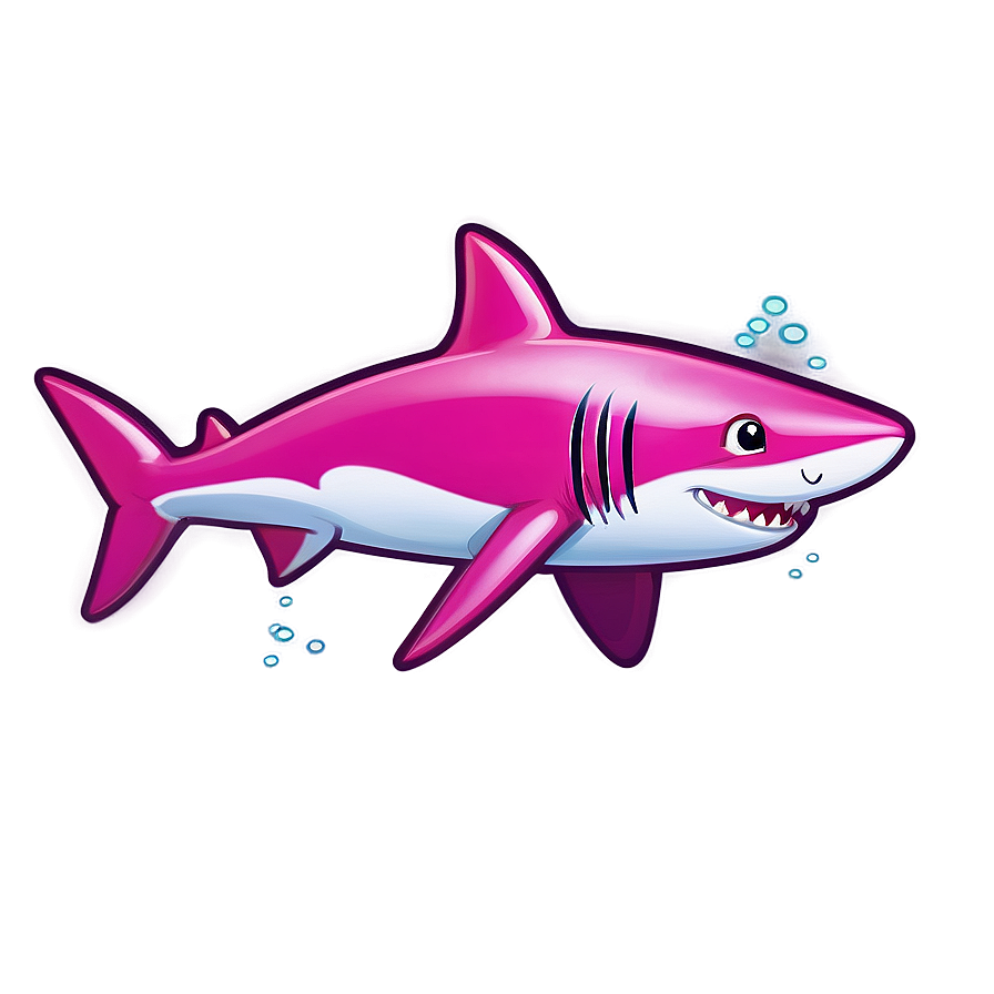 Pink Baby Shark For Wall Art Png 74 PNG image