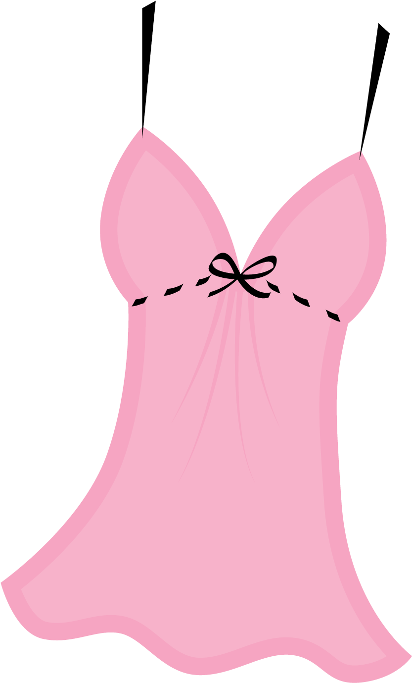 Pink Babydoll Nightwear Illustration PNG image
