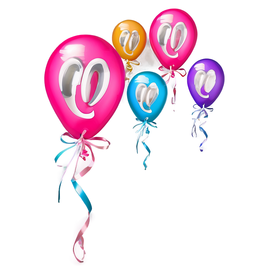 Pink Balloons Bright And Beautiful Png Iut98 PNG image