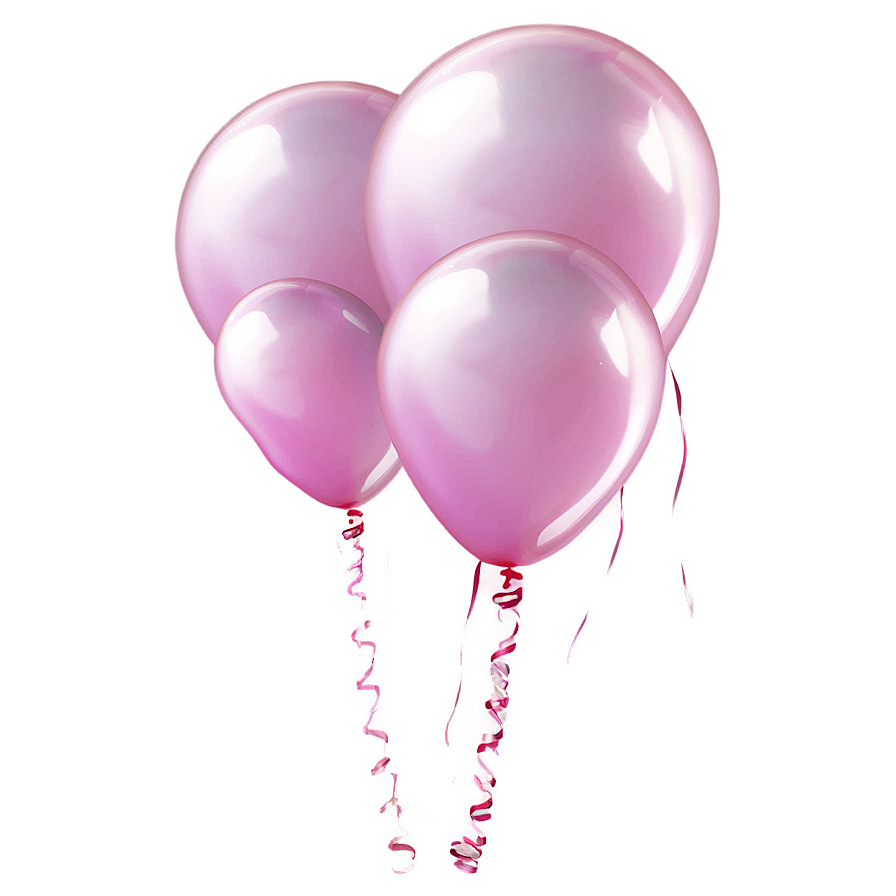 Pink Balloons For Celebration Png Qnn76 PNG image