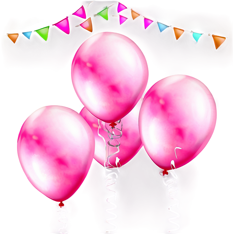 Pink Balloons For Joyful Events Png Pbv92 PNG image