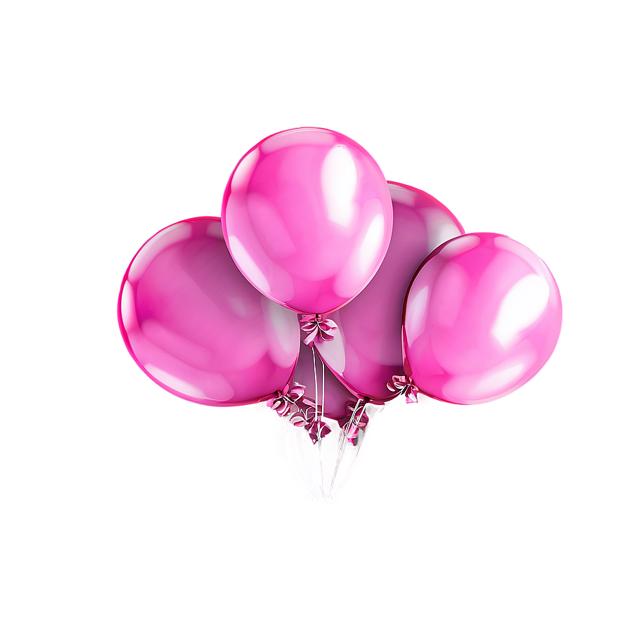 Pink Balloons Party Decor Png 06122024 PNG image