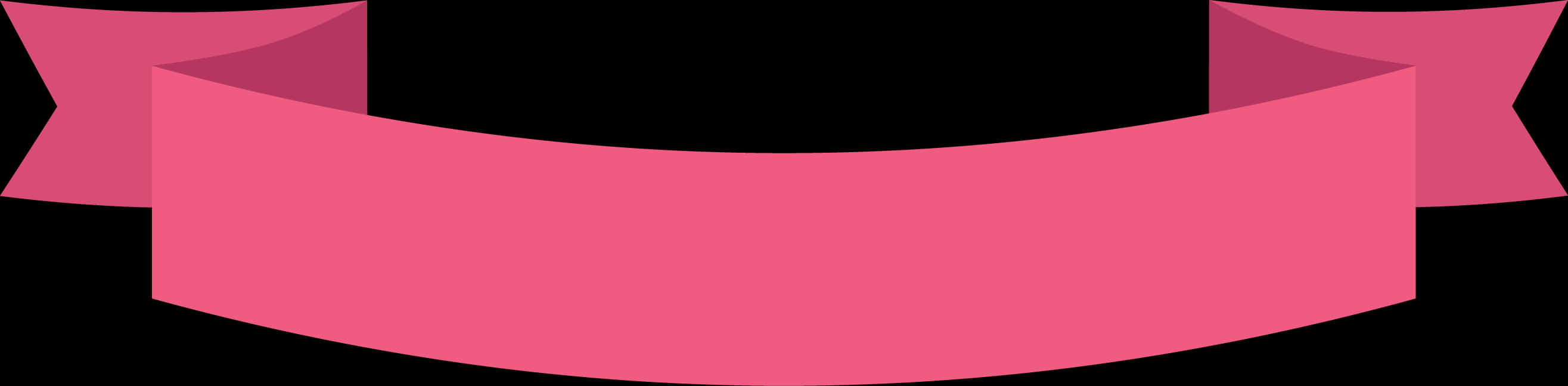 Pink Banner Ribbon Graphic PNG image