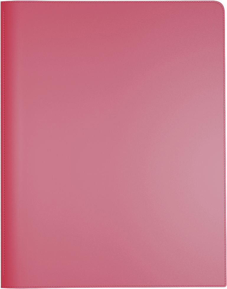 Pink Binder Cover PNG image