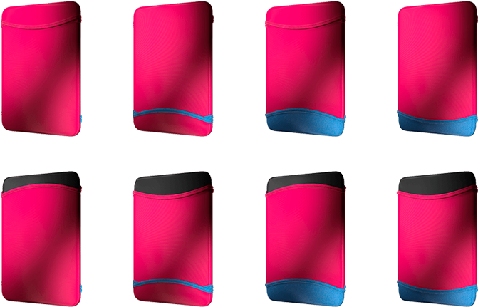 Pink Blue Arm Sleeves Set PNG image