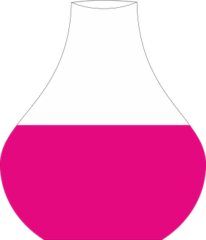 Pink Bottom Flask Icon PNG image