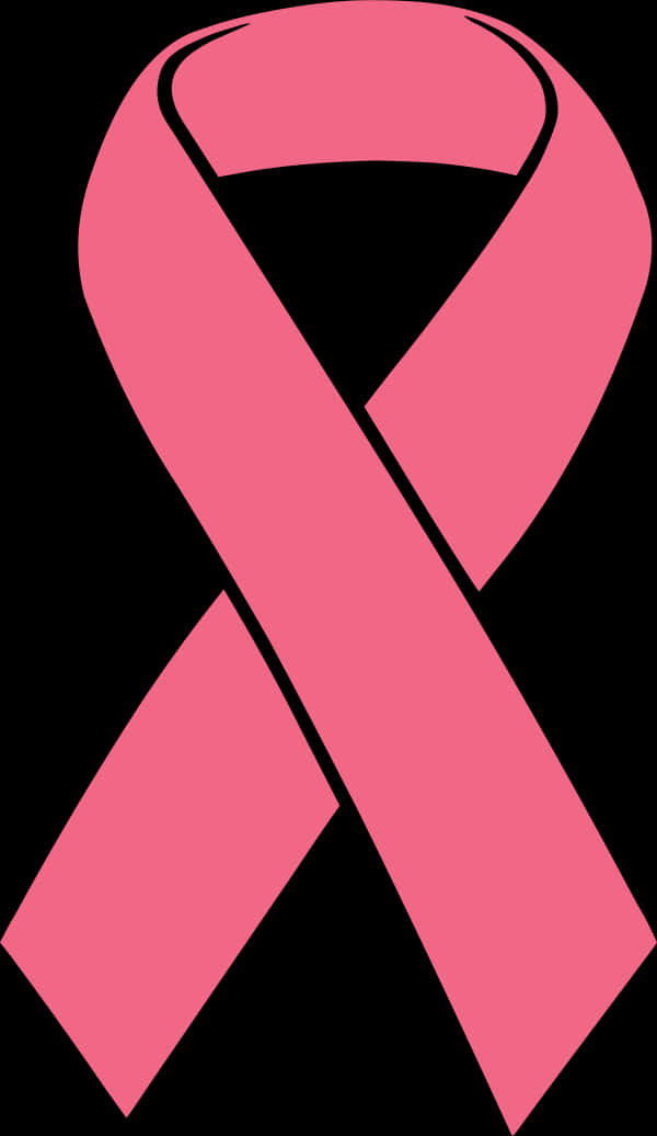 Pink Breast Cancer Awareness Ribbon PNG image