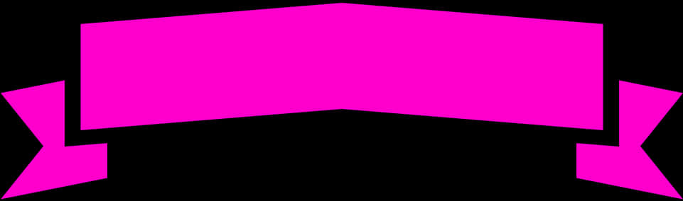 Pink Breast Cancer Awareness Ribbon Banner PNG image