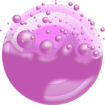Pink Bubble Abstract Graphic PNG image