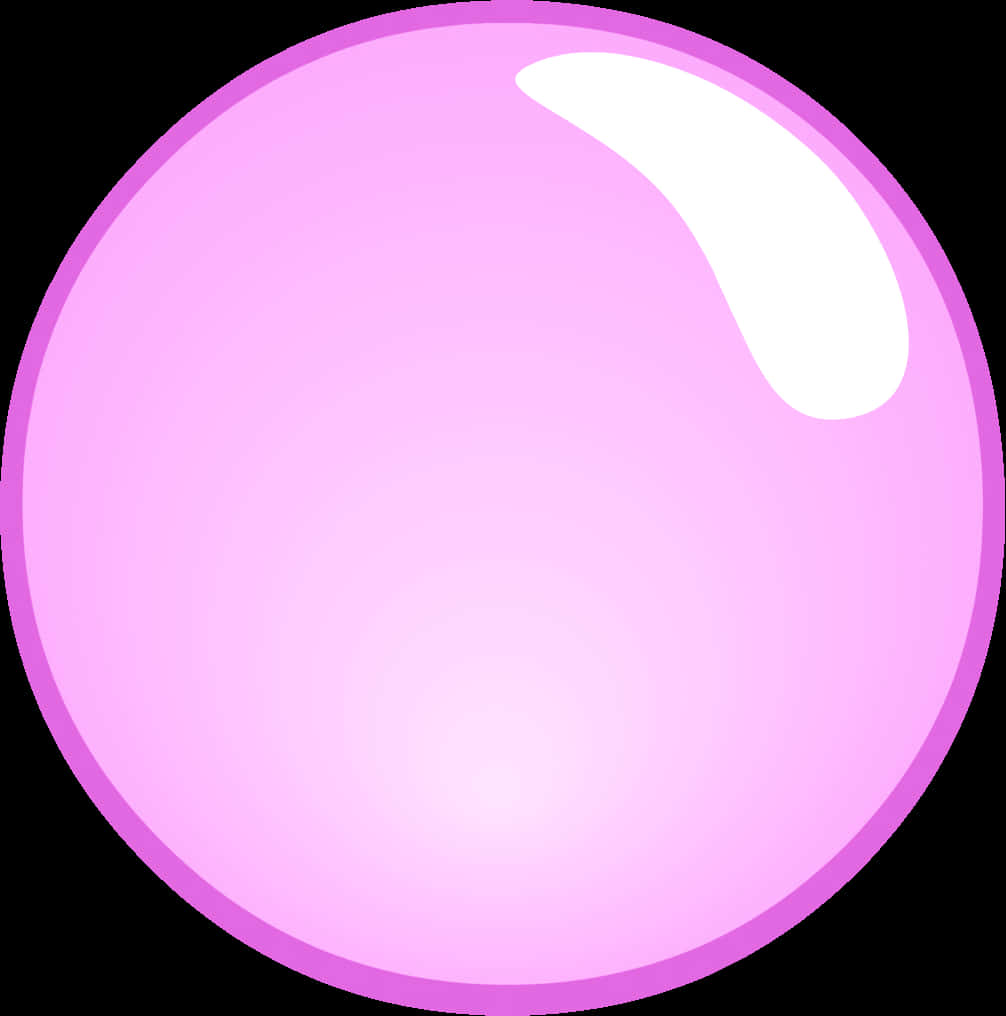 Pink Bubble Illustration PNG image