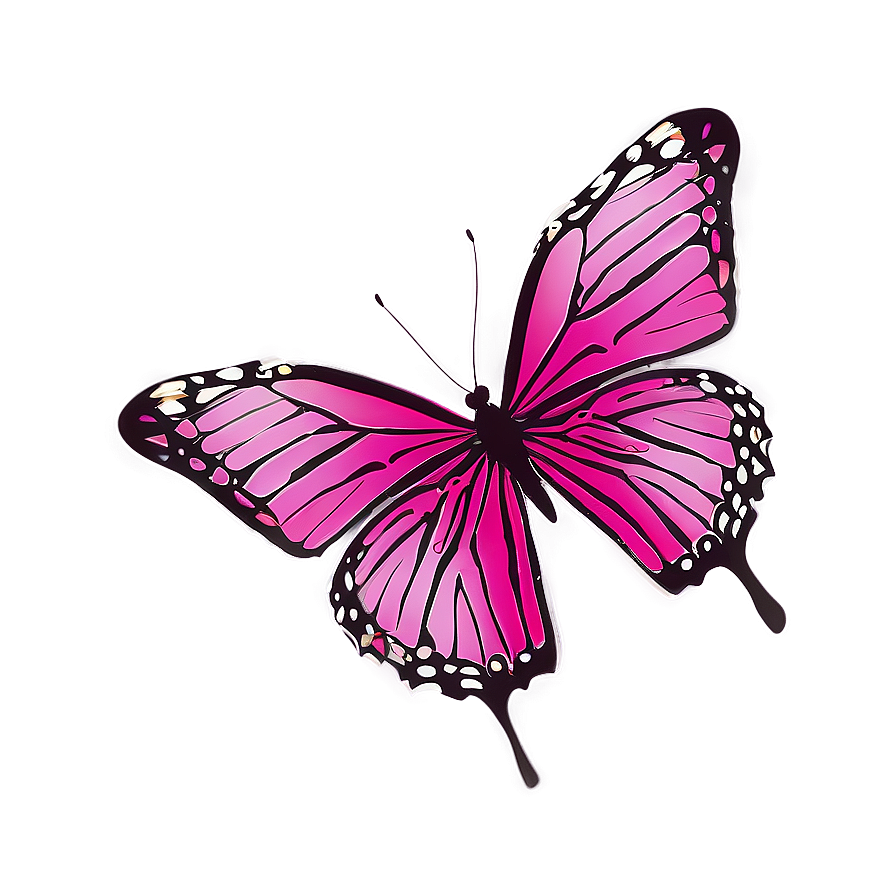 Pink Butterfly Flying Sequence Png 83 PNG image