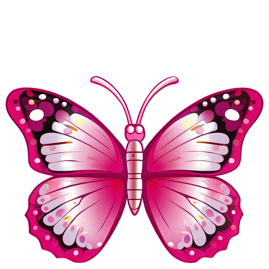 Pink Butterfly For Kids Png Ula PNG image