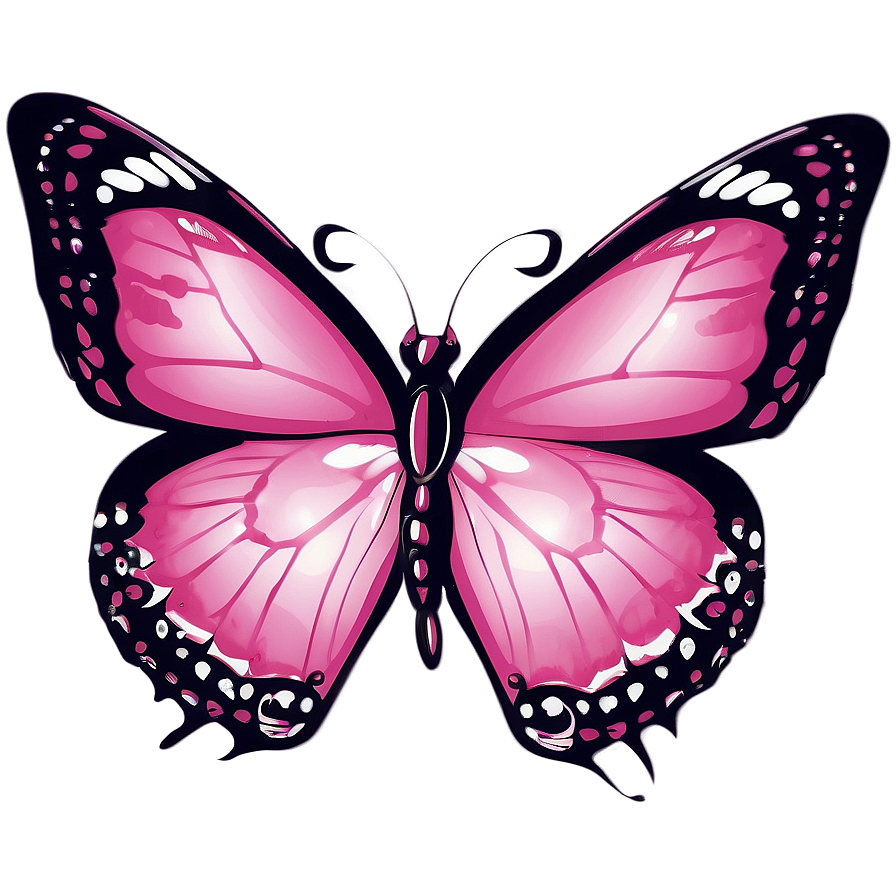 Pink Butterfly For Logo Design Png Dib PNG image