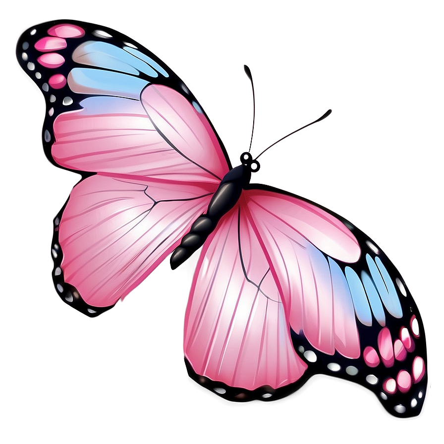 Pink Butterfly For Tattoo Design Png Fab3 PNG image