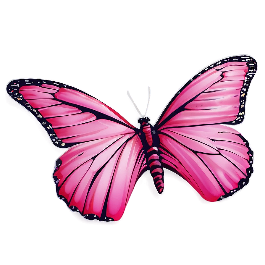 Pink Butterfly Pattern Background Png 66 PNG image