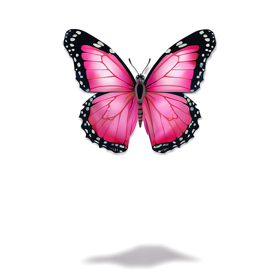 Pink Butterfly True Color Png 06212024 PNG image