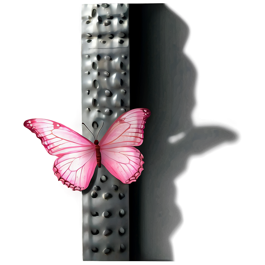 Pink Butterfly With Shadow Png Csm PNG image