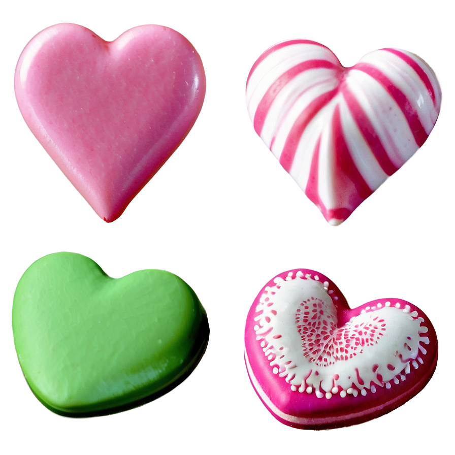 Pink Candy Hearts Png 06212024 PNG image