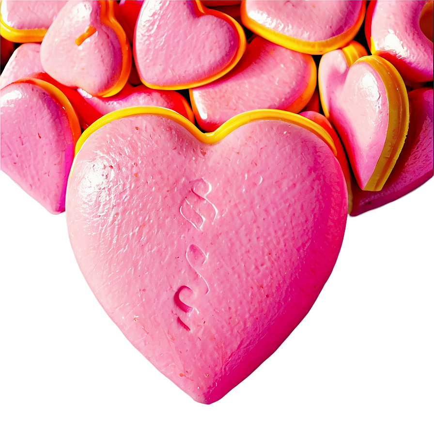 Pink Candy Hearts Png Tcq22 PNG image