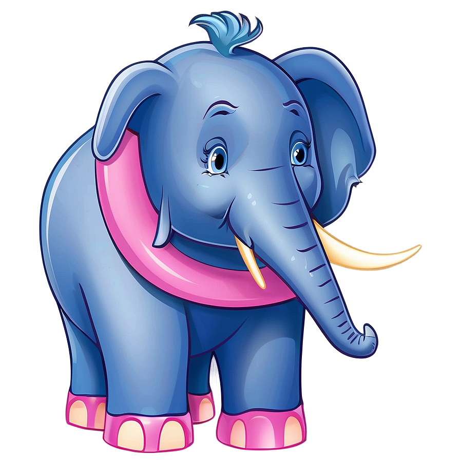 Pink Cartoon Elephant Png 20 PNG image