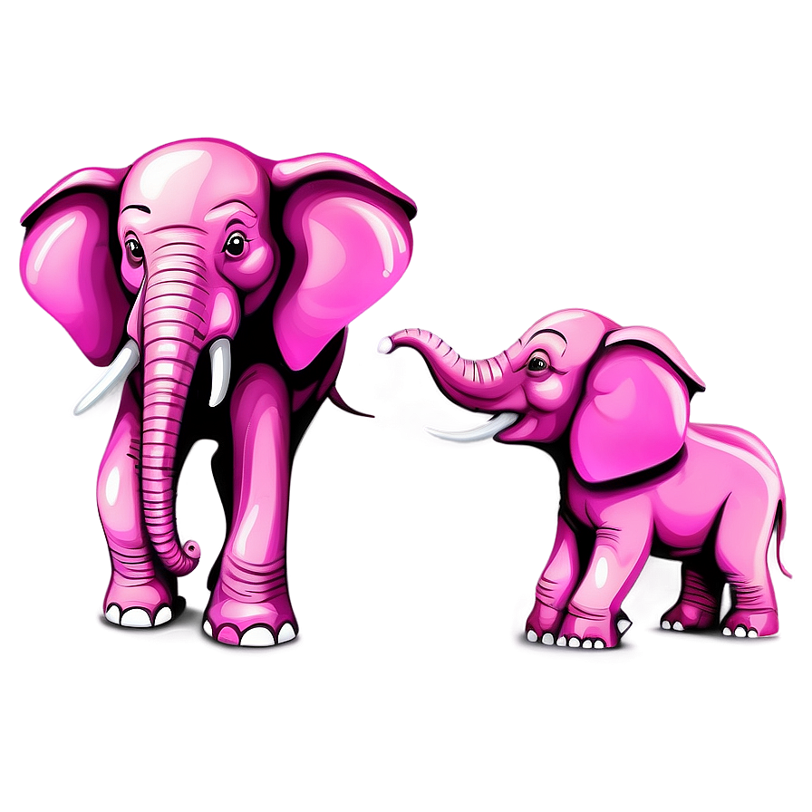 Pink Cartoon Elephant Png Dsq71 PNG image