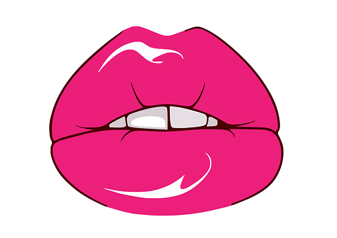 Pink Cartoon Lips PNG image