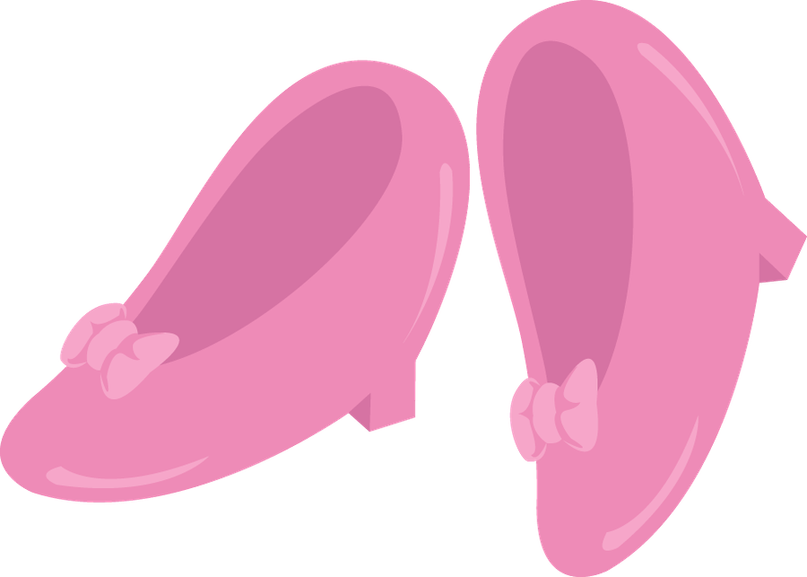 Pink Cartoon Shoes Graphic PNG image