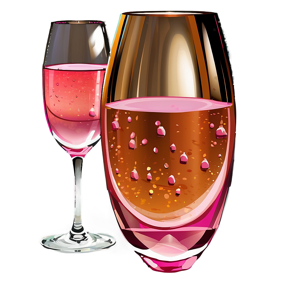 Pink Champagne Glass Toast Png 83 PNG image