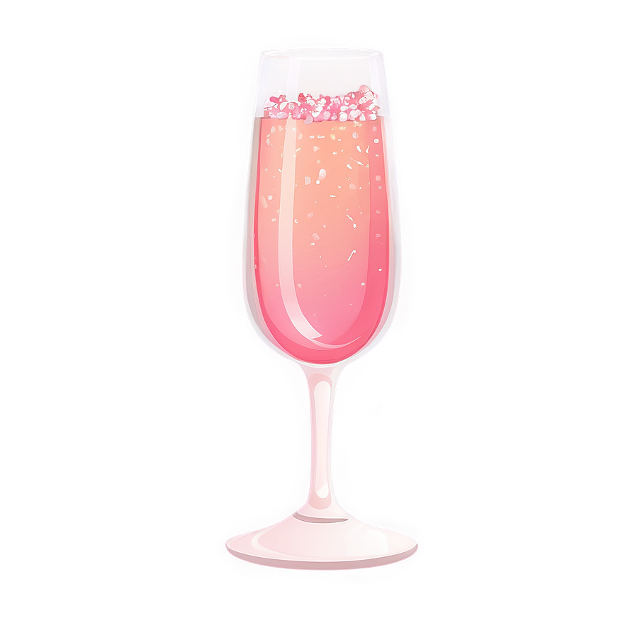 Pink Champagne Glass Toast Png 88 PNG image