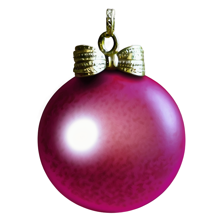 Pink Christmas Ornament Png Qbn83 PNG image