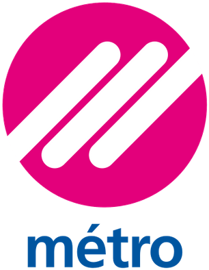 Pink Circle Metro Logo PNG image