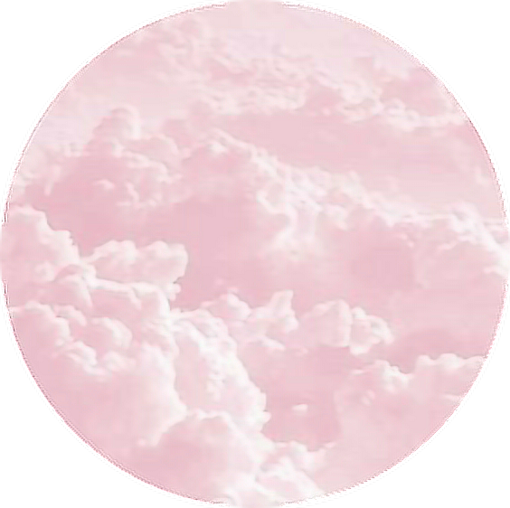 Pink Cloud Circle Abstract PNG image