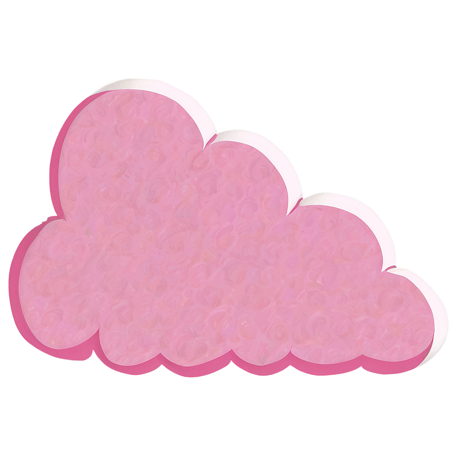 Pink Cloud Digital Art Png Ojw45 PNG image