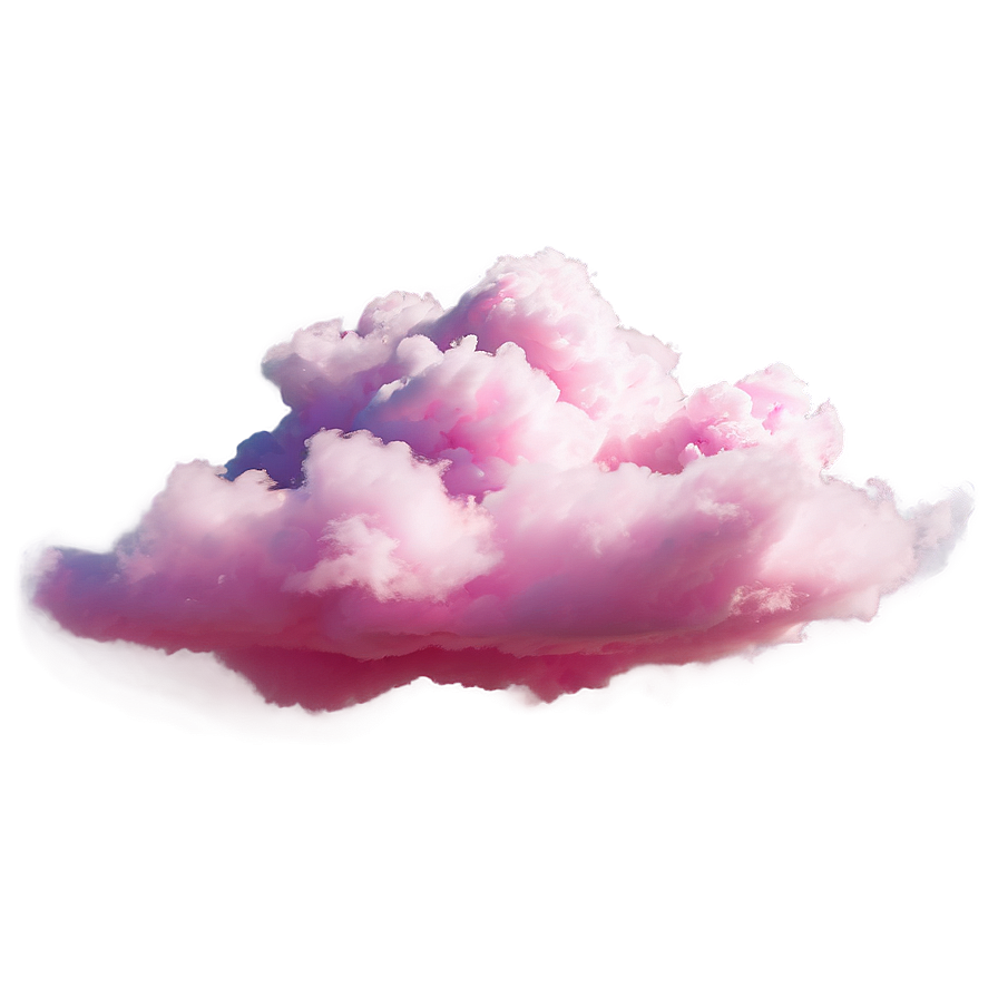 Pink Cloud Realistic Design Png Aqa37 PNG image